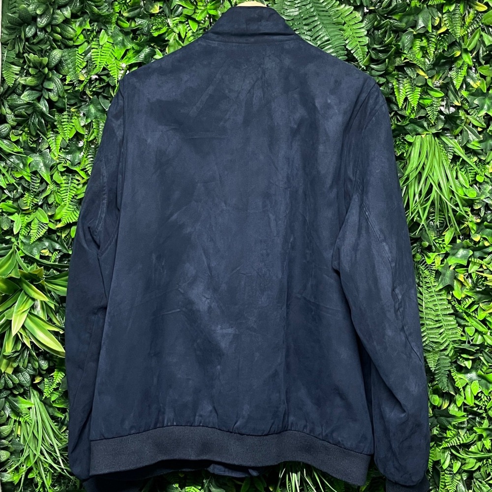 Vintage LL Bean Jacket Mens XL Navy Bomber Full Zip Collared Lined Warm 3532 - Picture 6 of 7